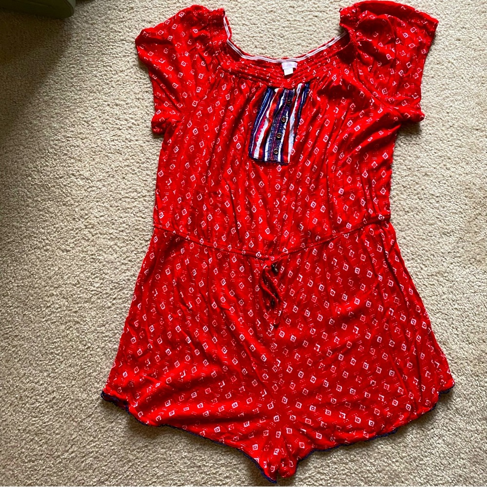 Romper in red, white, and blue from Xhilaration | SZ XXL